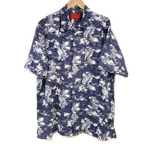 Hawaiian Dragon Asian Bowling Shirt Tom Jeans